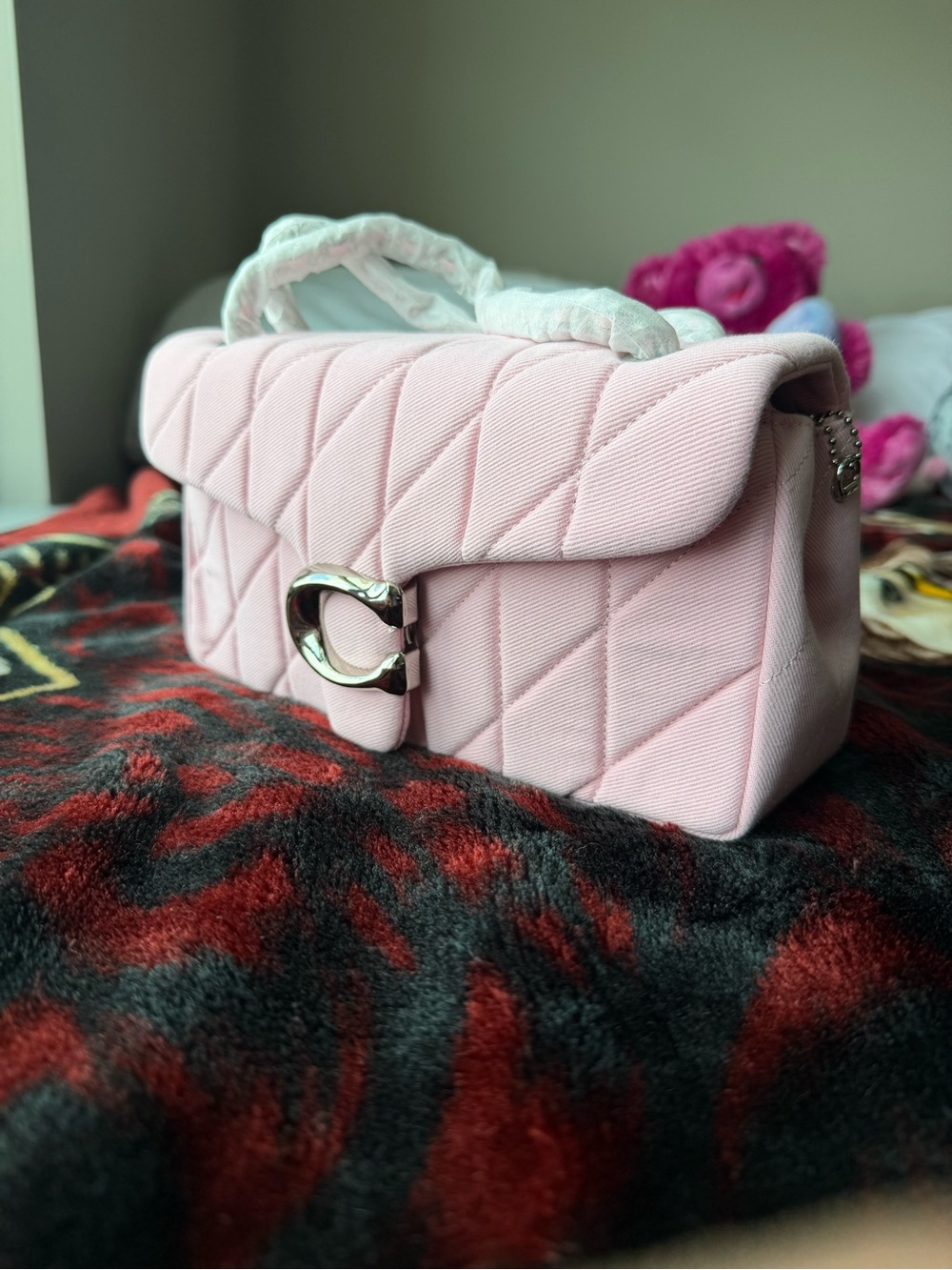 Coach Pink Quilted Shoulder Bag Tabby 26 - Picture 8 of 10